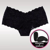 Zwart kanten boyshort met bullet - PlayForFun